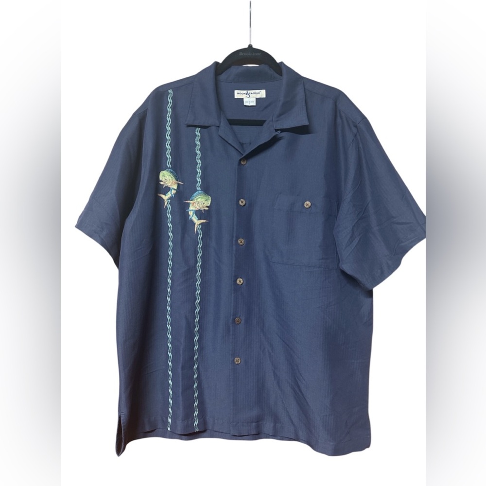 Hook & Tackle Men’s Embroidered Shirt.